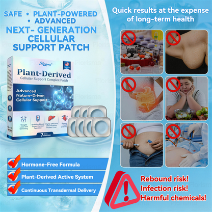 𝑭𝒍𝒐𝒓𝒊𝒔𝒎𝒂® 𝑷𝑳𝑨𝑵𝑻-𝑫𝑬𝑹𝑰𝑽𝑬𝑫 𝑪𝒆𝒍𝒍𝒖𝒍𝒂𝒓 𝑺𝒖𝒑𝒑𝒐𝒓𝒕 𝑪𝒐𝒎𝒑𝒍𝒆𝒙 𝑷𝒂𝒕𝒄𝒉(Plant energy helps reduce weight by improving the body's lymphatic system)🩹