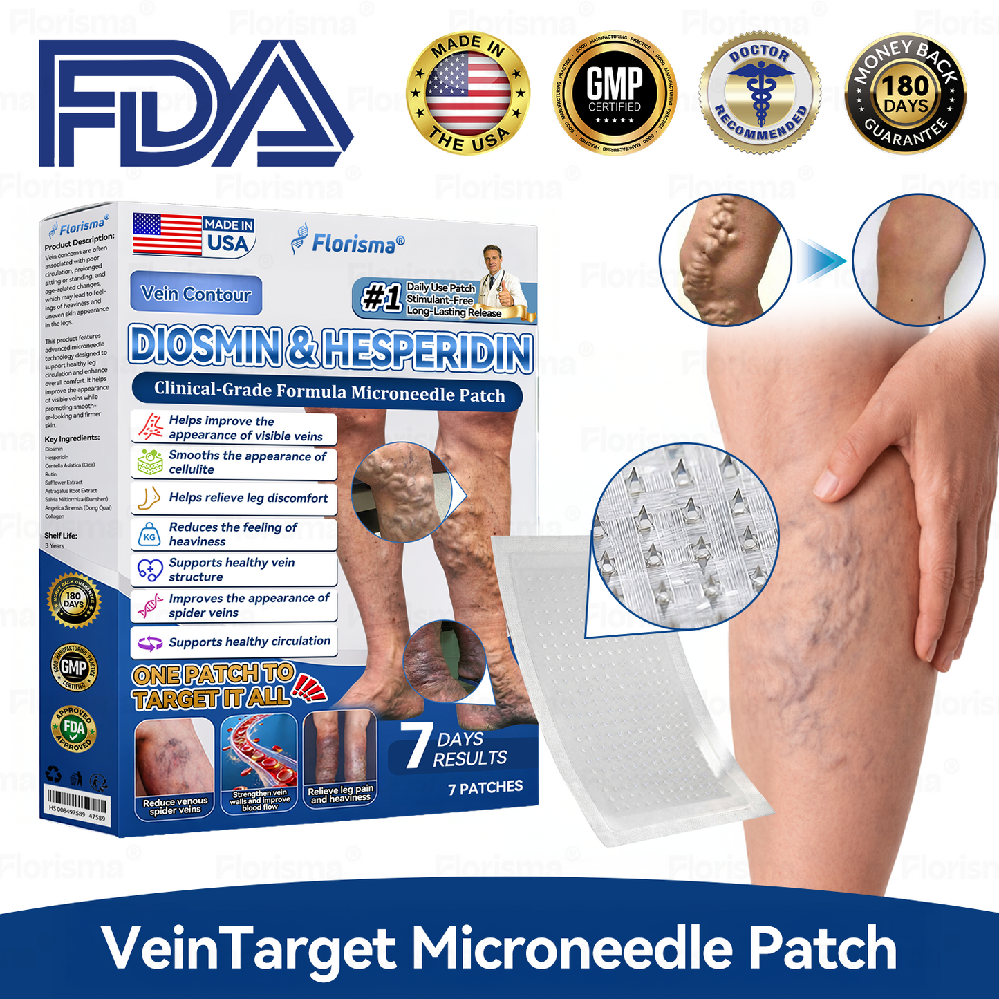 7-Day Visible Results✅𝑭𝑳𝑶𝑹𝑰𝑺𝑴𝑨® 𝐕𝐞𝐢𝐧 𝐂𝐨𝐧𝐭𝐨𝐮𝐫 𝑪𝒍𝒊𝒏𝒊𝒄𝒂𝒍-𝑮𝒓𝒂𝒅𝒆 𝑭𝒐𝒓𝒎𝒖𝒍𝒂 𝑴𝒊𝒄𝒓𝒐𝒏𝒆𝒆𝒅𝒍𝒆 𝑷𝒂𝒕𝒄𝒉(𝑫𝑰𝑶𝑺𝑴𝑰𝑵 & 𝑯𝑬𝑺𝑷𝑬𝑹𝑰𝑫𝑰𝑵)— 𝗔𝗱𝘃𝗮𝗻𝗰𝗲𝗱 𝗛𝗲𝗿𝗯𝗮𝗹 𝗕𝗹𝗲𝗻𝗱 𝗧𝗮𝗿𝗴𝗲𝘁𝘀 𝗦𝗽𝗶𝗱𝗲𝗿 𝗩𝗲𝗶𝗻𝘀 & 𝗥𝗲𝗹𝗶𝗲𝘃𝗲𝘀 𝗛𝗲𝗮𝘃𝘆, 𝗧𝗶𝗿𝗲𝗱 𝗟𝗲𝗴𝘀🚀
