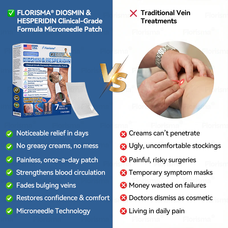 7-Day Visible Results✅𝑭𝑳𝑶𝑹𝑰𝑺𝑴𝑨® 𝐕𝐞𝐢𝐧 𝐂𝐨𝐧𝐭𝐨𝐮𝐫 𝑪𝒍𝒊𝒏𝒊𝒄𝒂𝒍-𝑮𝒓𝒂𝒅𝒆 𝑭𝒐𝒓𝒎𝒖𝒍𝒂 𝑴𝒊𝒄𝒓𝒐𝒏𝒆𝒆𝒅𝒍𝒆 𝑷𝒂𝒕𝒄𝒉(𝑫𝑰𝑶𝑺𝑴𝑰𝑵 & 𝑯𝑬𝑺𝑷𝑬𝑹𝑰𝑫𝑰𝑵)— 𝗔𝗱𝘃𝗮𝗻𝗰𝗲𝗱 𝗛𝗲𝗿𝗯𝗮𝗹 𝗕𝗹𝗲𝗻𝗱 𝗧𝗮𝗿𝗴𝗲𝘁𝘀 𝗦𝗽𝗶𝗱𝗲𝗿 𝗩𝗲𝗶𝗻𝘀 & 𝗥𝗲𝗹𝗶𝗲𝘃𝗲𝘀 𝗛𝗲𝗮𝘃𝘆, 𝗧𝗶𝗿𝗲𝗱 𝗟𝗲𝗴𝘀🚀