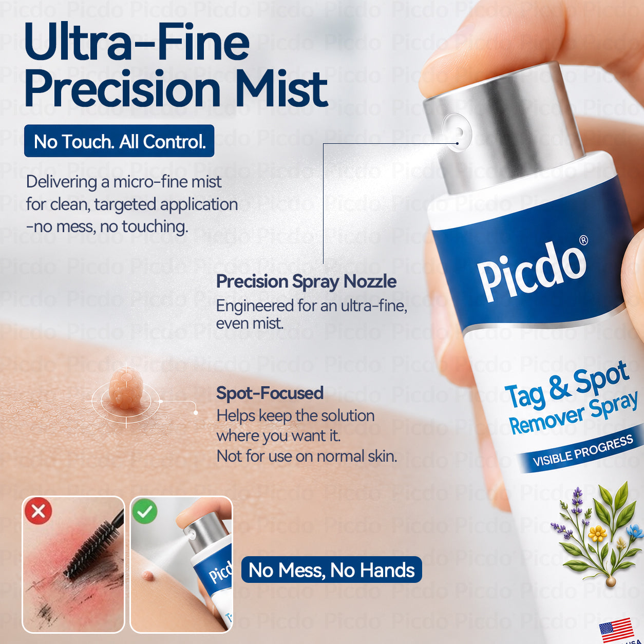 𝐏𝑖𝐜𝐝𝑜® 7-𝐷𝑎𝑦 𝑇𝑎𝑔 & 𝑆𝑝𝑜𝑡 𝑅𝑒𝑚𝑜𝑣𝑒𝑟 𝑆𝑝𝑟𝑎𝑦(Zero Pain, Zero 𝐒𝐜𝐚𝒓𝒔 Precision Spray)🚀