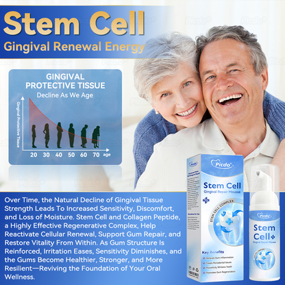 ✨🎇𝑃𝑖𝑐𝑑𝑜® 𝑆𝑡𝑒𝑚 𝐶𝑒𝑙𝑙 𝐺𝑖𝑛𝑔𝑖𝑣𝑎𝑙 𝑅𝑒𝑝𝑎𝑖𝑟 𝑀𝑜𝑢𝑠𝑠𝑒(🦷Promote Tooth Regrowth • Remove Tartar • Strengthen Gums • Deep Clean & Freshen Breath)🌵