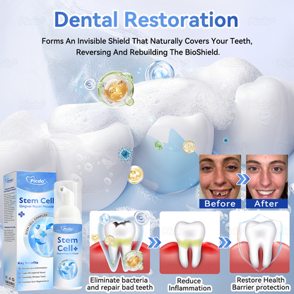 ✨🎇𝑃𝑖𝑐𝑑𝑜® 𝑆𝑡𝑒𝑚 𝐶𝑒𝑙𝑙 𝐺𝑖𝑛𝑔𝑖𝑣𝑎𝑙 𝑅𝑒𝑝𝑎𝑖𝑟 𝑀𝑜𝑢𝑠𝑠𝑒(🦷Promote Tooth Regrowth • Remove Tartar • Strengthen Gums • Deep Clean & Freshen Breath)🌵