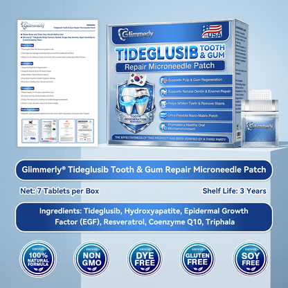 🦷𝐆𝐥𝐢𝐦𝐦𝐞𝐫𝐥𝐲® 𝐓𝐢𝐝𝐞𝐠𝐥𝐮𝐬𝐢𝐛 𝐓𝐨𝐨𝐭𝐡 & 𝐆𝐮𝐦 𝐑𝐞𝐩𝐚𝐢𝐫 𝐌𝐢𝐜𝐫𝐨𝐧𝐞𝐞𝐝𝐥𝐞 𝐏𝐚𝐭𝐜𝐡  | 𝐀𝐝𝐯𝐚𝐧𝐜𝐞𝐝 𝐒𝐭𝐞𝐦-𝐂𝐞𝐥𝐥 𝐀𝐜𝐭𝐢𝐯𝐚𝐭𝐢𝐨𝐧 𝐓𝐞𝐞𝐭𝐡 𝐒𝐭𝐫𝐢𝐩𝐬(🦷𝐑𝐞𝐛𝐮𝐢𝐥𝐝 𝐄𝐧𝐚𝐦𝐞𝐥 & 𝐃𝐞𝐧𝐭𝐢𝐧 • 𝐒𝐭𝐫𝐞𝐧𝐠𝐭𝐡𝐞𝐧 𝐆𝐮𝐦𝐬 • 𝐄𝐫𝐚𝐝𝐢𝐜𝐚𝐭𝐞 𝐓𝐚𝐫𝐭𝐚𝐫 & 𝐎𝐝𝐨𝐫 • 𝐒𝐭𝐨𝐩 𝐓𝐨𝐨𝐭𝐡 𝐒𝐞𝐧𝐬𝐢𝐭𝐢𝐯𝐢𝐭𝐲) 3.0
