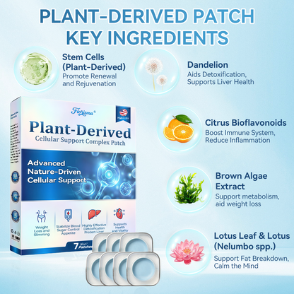 𝑭𝒍𝒐𝒓𝒊𝒔𝒎𝒂® 𝑷𝑳𝑨𝑵𝑻-𝑫𝑬𝑹𝑰𝑽𝑬𝑫 𝑪𝒆𝒍𝒍𝒖𝒍𝒂𝒓 𝑺𝒖𝒑𝒑𝒐𝒓𝒕 𝑪𝒐𝒎𝒑𝒍𝒆𝒙 𝑷𝒂𝒕𝒄𝒉(Plant energy helps reduce weight by improving the body's lymphatic system)🩹