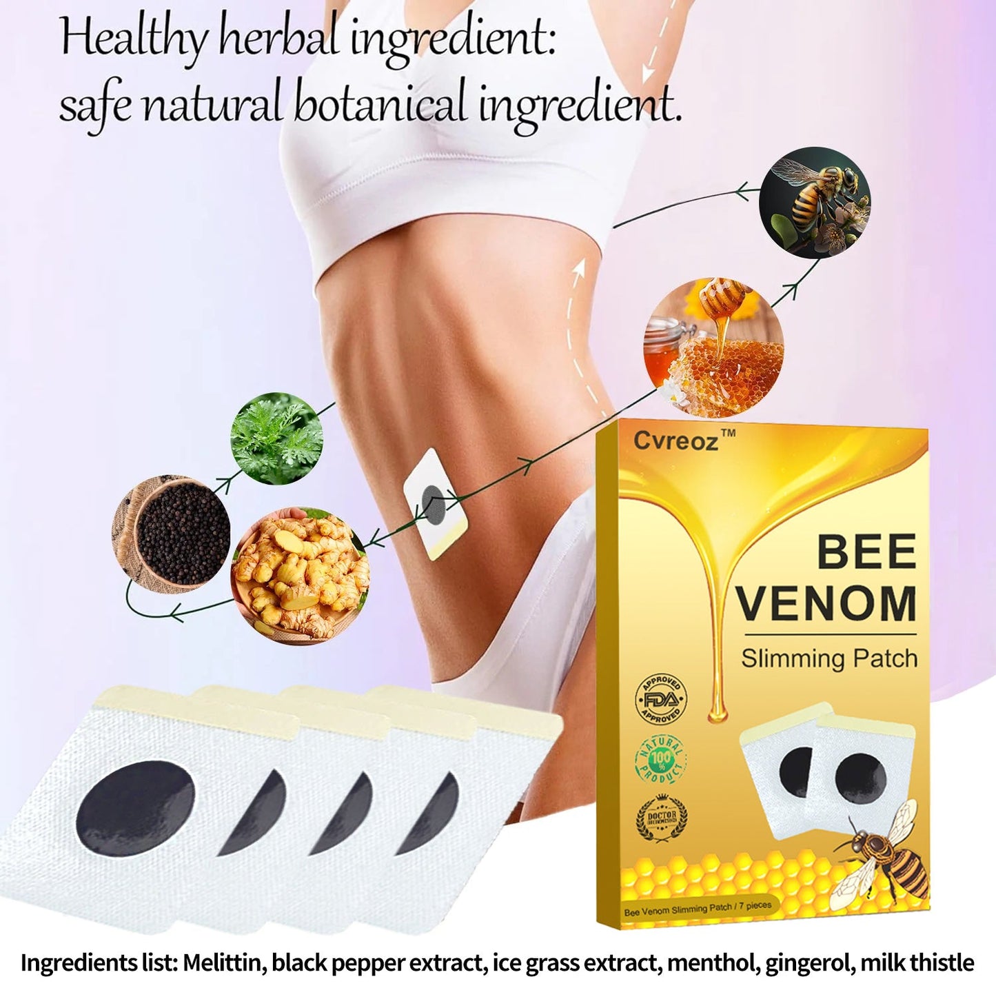 𝐂𝐯𝐫𝐞𝐨𝐳™ 𝐁𝐞𝐞 𝐕𝐞𝐧𝐨𝐦 𝐒𝐥𝐢𝐦𝐦𝐢𝐧𝐠 𝐏𝐚𝐭𝐜𝐡⭐(𝐟𝐨𝐫 𝐚𝐥𝐥 𝐥𝐲𝐦𝐩𝐡𝐚𝐭𝐢𝐜 𝐩𝐫𝐨𝐛𝐥𝐞𝐦𝐬 𝐚𝐧𝐝 𝐨𝐛𝐞𝐬𝐢𝐭𝐲)💎