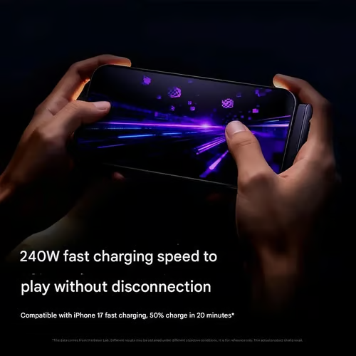 ⏰HOT SALE🎁Invisible Holder Charger Cable with Stand, 240w super fast charging 2-in-1 Fast Charging Cord & Phone Stand